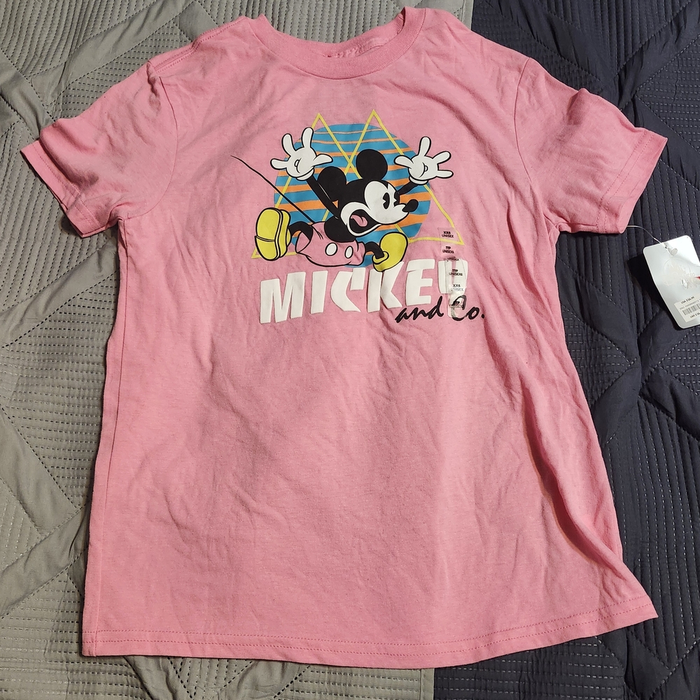 Disney Pink Mickey Mouse Short Sleeve Tee